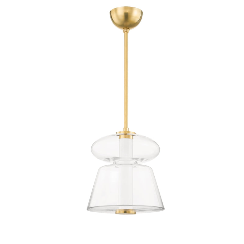 Lighting - Pendant Palermo 1 Light Pendant // Aged Brass // Small 