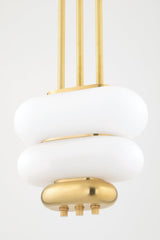 Lighting - Pendant Palisade 2 Light Pendant // Aged Brass // Small 