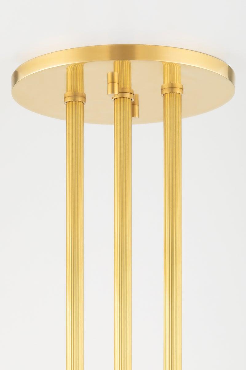 Lighting - Pendant Palisade 2 Light Pendant // Aged Brass // Small 