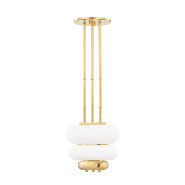 Lighting - Pendant Palisade 2 Light Pendant // Aged Brass // Small 