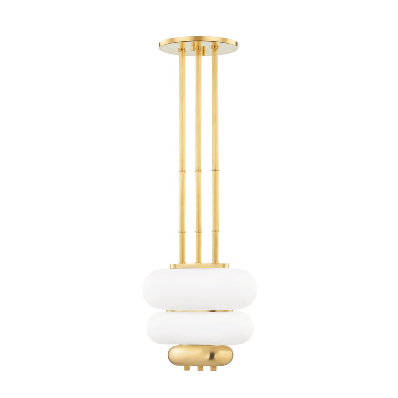 Lighting - Pendant Palisade 2 Light Pendant // Aged Brass // Small 