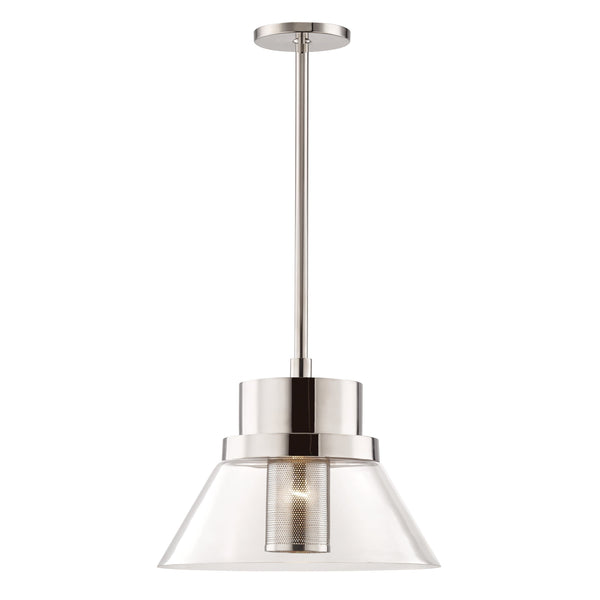 Lighting - Pendant Paoli 1 Light Large Pendant // Polished Nickel 