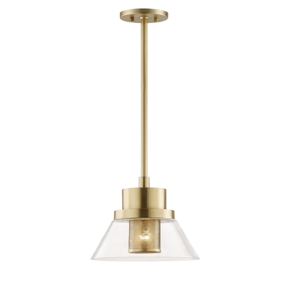 Lighting - Pendant Paoli 1 Light Small Pendant // Aged Brass 