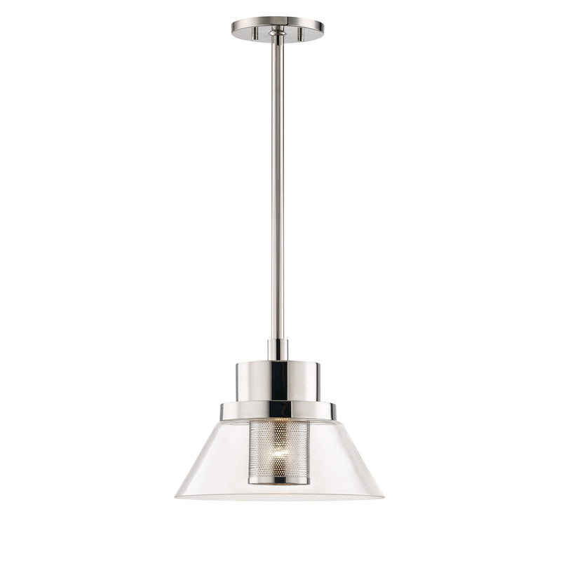 Lighting - Pendant Paoli 1 Light Small Pendant // Polished Nickel 