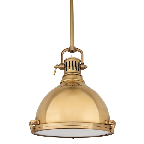 Lighting - Pendant Pelham 1 Light Pendant // Aged Brass // Large 