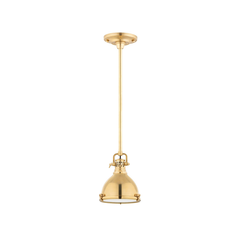 Lighting - Pendant Pelham 1 Light Pendant // Aged Brass // Small 