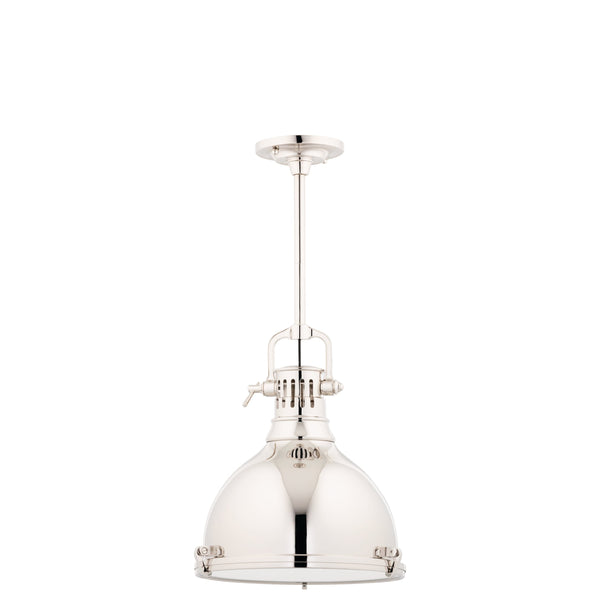 Lighting - Pendant Pelham 1 Light Pendant // Polished Nickel // Large 