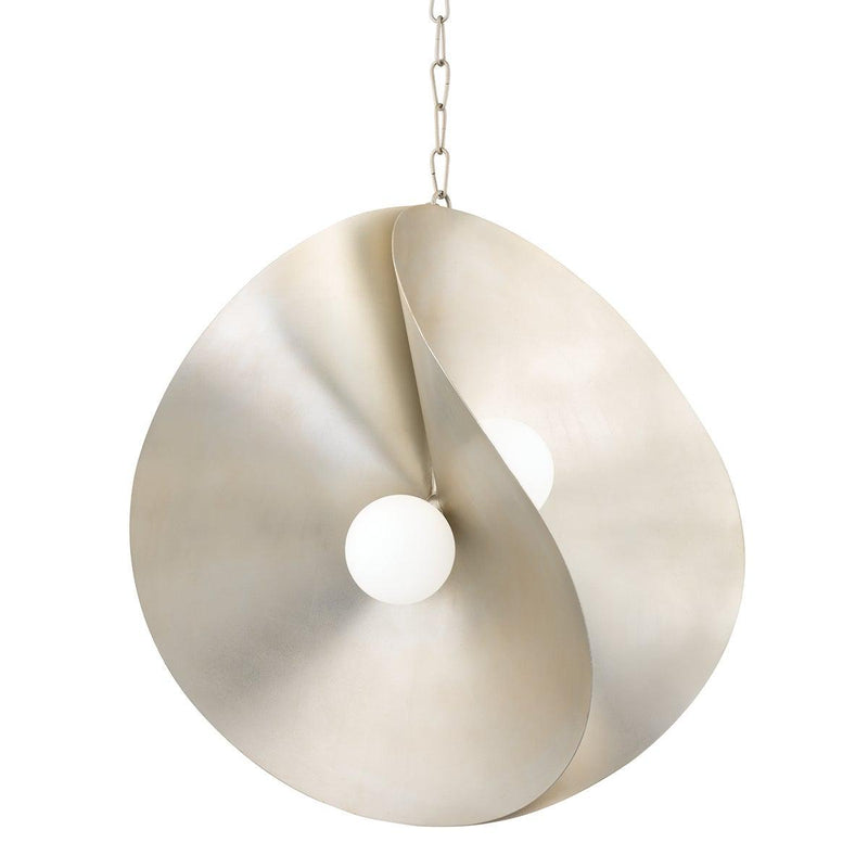 Lighting - Pendant Peony 4 Light Large Pedant // Warm Silver Leaf 