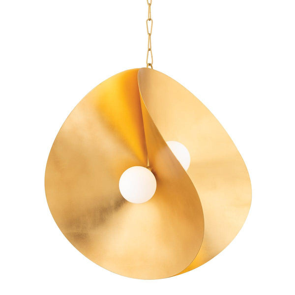 Lighting - Pendant Peony 4 Light Large Pendant // Gold Leaf 