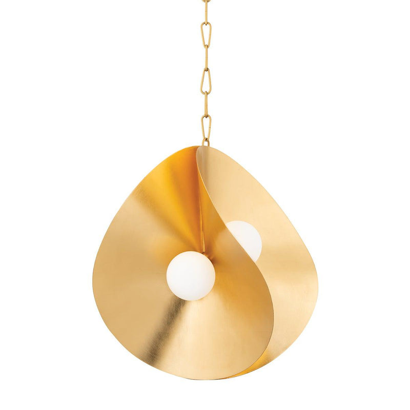 Lighting - Pendant Peony 4 Light Medium Pendant // Gold Leaf 