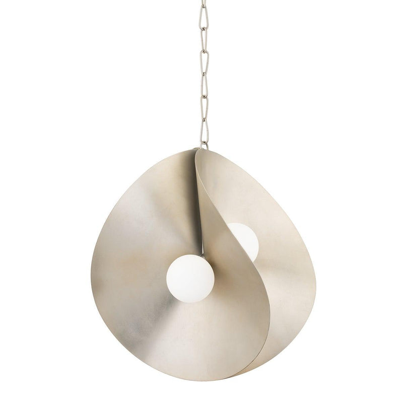 Lighting - Pendant Peony 4 Light Medium Pendant // Warm Silver Leaf 