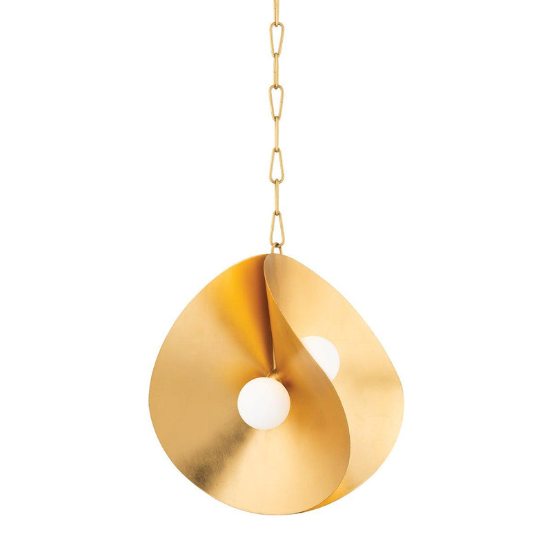 Lighting - Pendant Peony 4 Light Small Pendant // Gold Leaf 