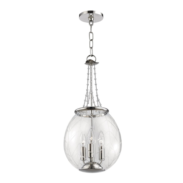 Lighting - Pendant Pierce 3 Light Pendant // Polished Nickel 