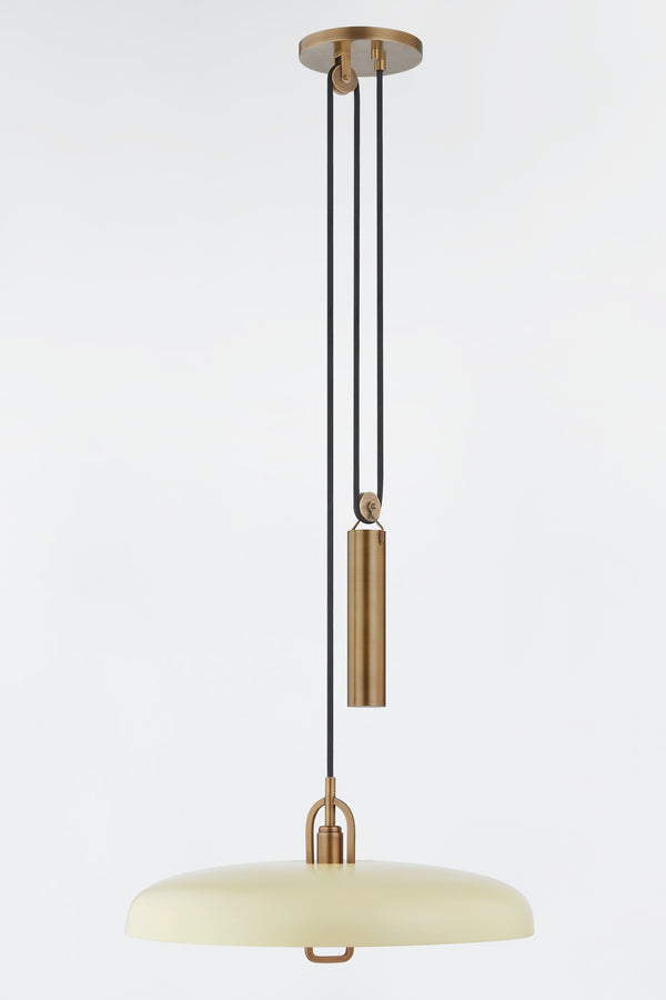 Lighting - Pendant Plummet 1 Light Pendant // Patina Brass // Large 