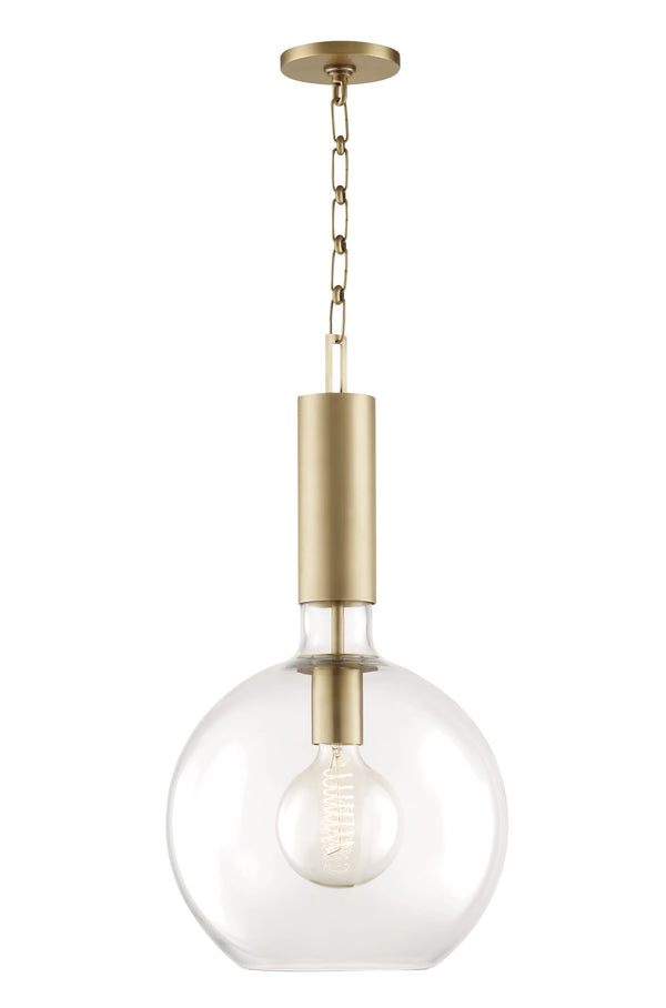 Lighting - Pendant Raleigh 1 Light Large Pendant // Aged Brass 