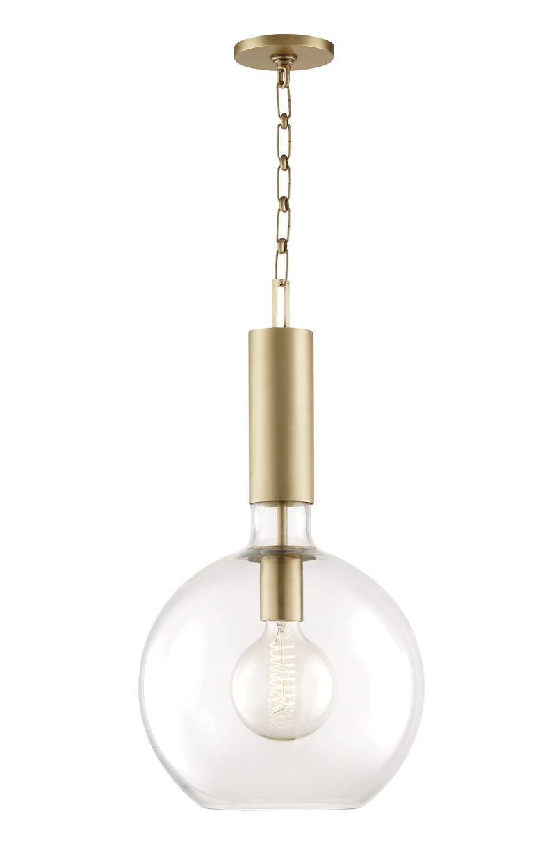 Lighting - Pendant Raleigh 1 Light Large Pendant // Aged Brass 