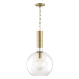 Lighting - Pendant Raleigh 1 Light Large Pendant // Aged Brass 