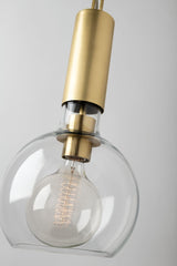 Lighting - Pendant Raleigh 1 Light Small Pendant // Aged Brass 