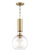 Lighting - Pendant Raleigh 1 Light Small Pendant // Aged Brass 