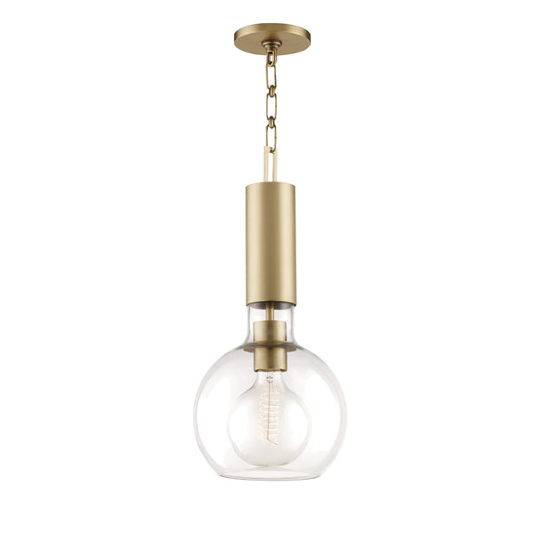 Lighting - Pendant Raleigh 1 Light Small Pendant // Aged Brass 