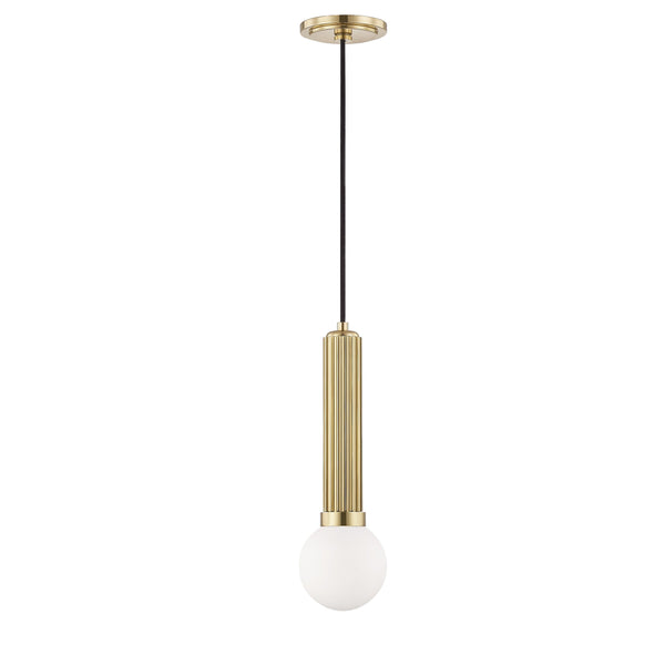 Lighting - Pendant Reade 1 Light Pendant // Aged Brass 