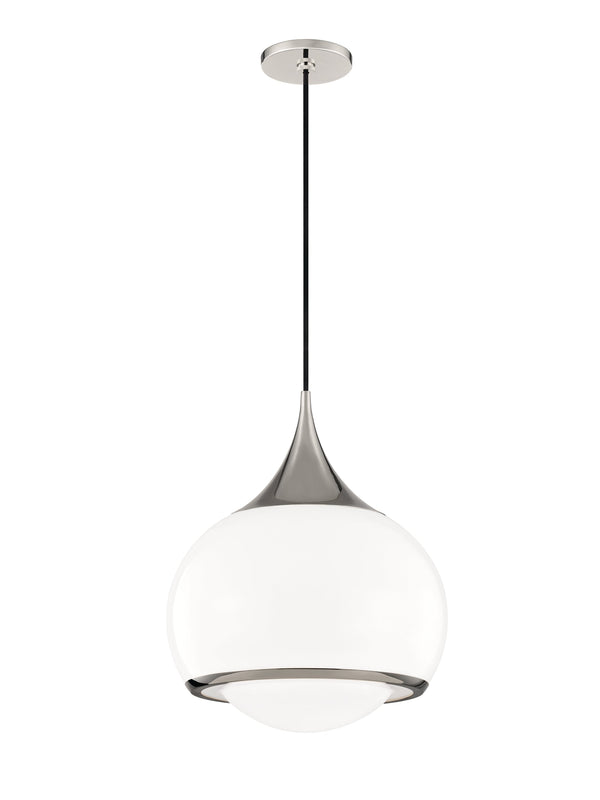 Lighting - Pendant Reese 1 Light Large Pendant // Polished Nickel 