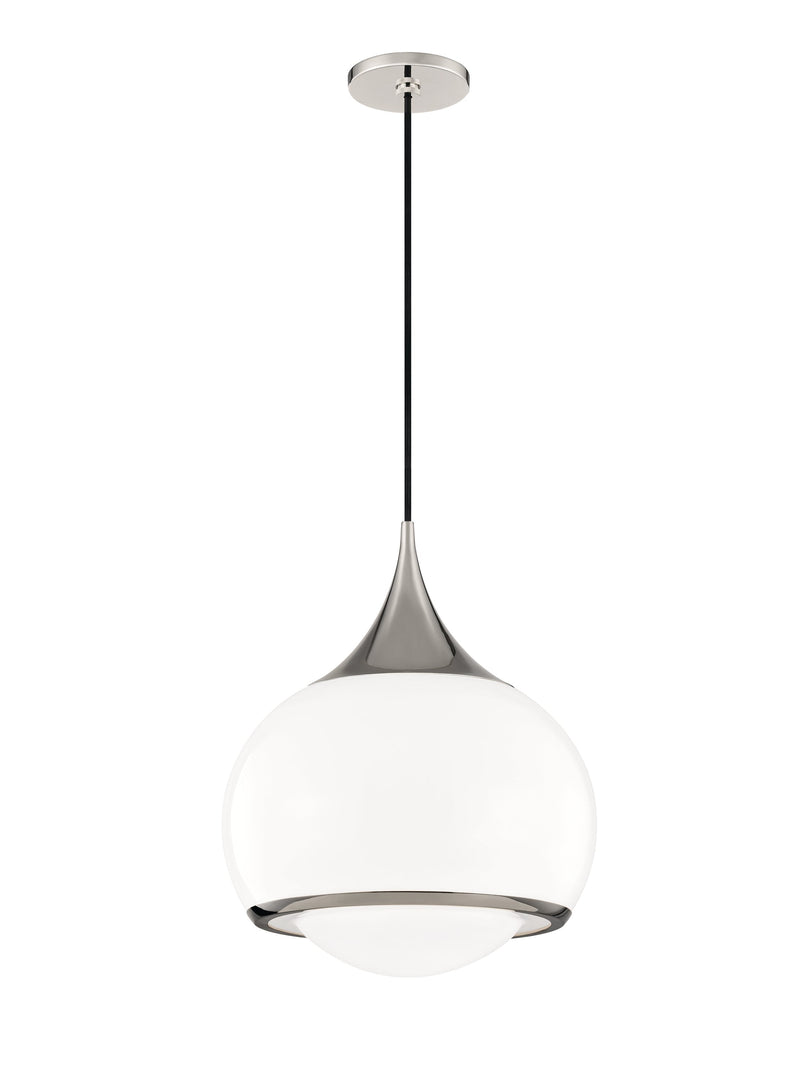 Lighting - Pendant Reese 1 Light Large Pendant // Polished Nickel 