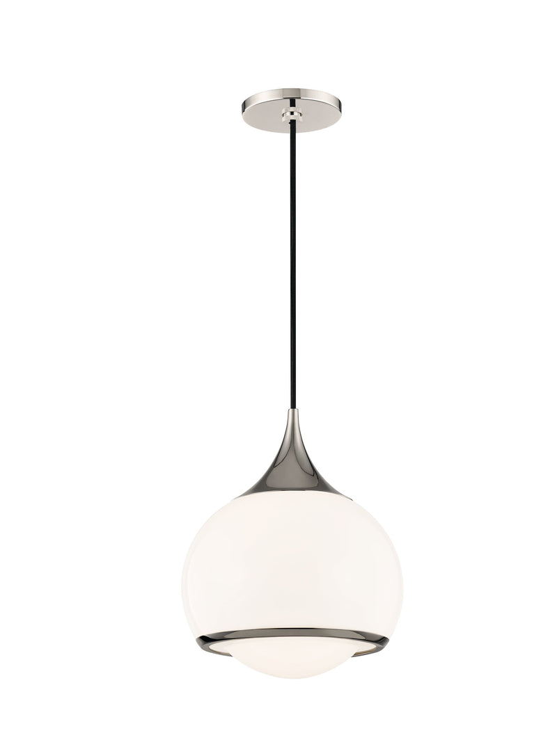 Lighting - Pendant Reese 1 Light Medium Pendant // Polished Nickel 