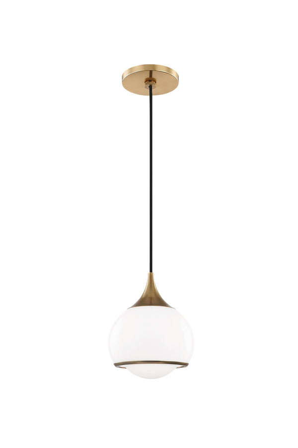 Lighting - Pendant Reese 1 Light Small Pendant // Aged Brass 