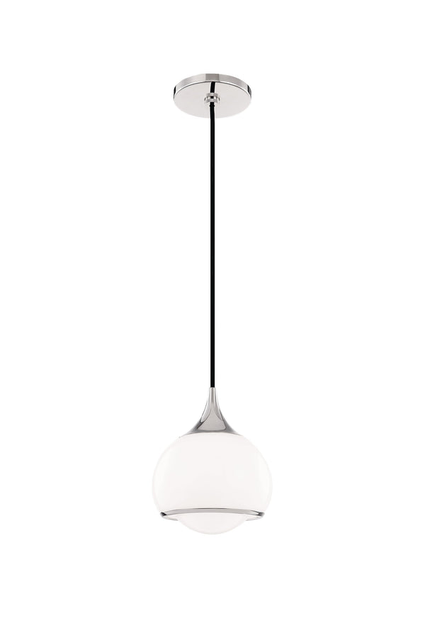 Lighting - Pendant Reese 1 Light Small Pendant // Polished Nickel 