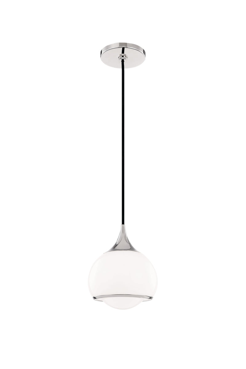 Lighting - Pendant Reese 1 Light Small Pendant // Polished Nickel 