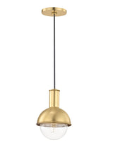 Lighting - Pendant Riley 1 Light Pendant // Aged Brass 