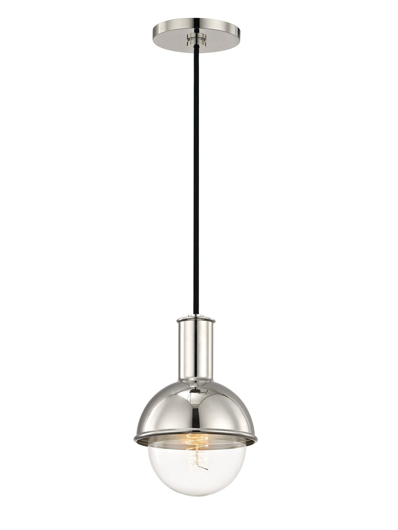 Lighting - Pendant Riley 1 Light Pendant // Polished Nickel 