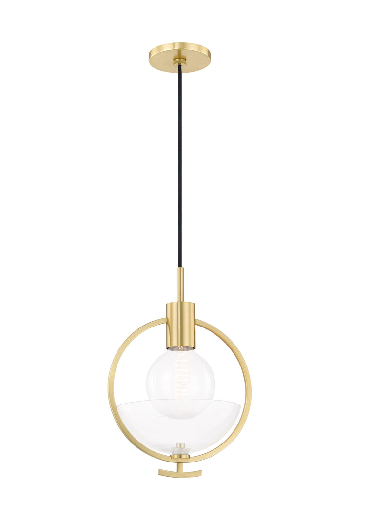 Lighting - Pendant Ringo 1 Light Pendant // Aged Brass 