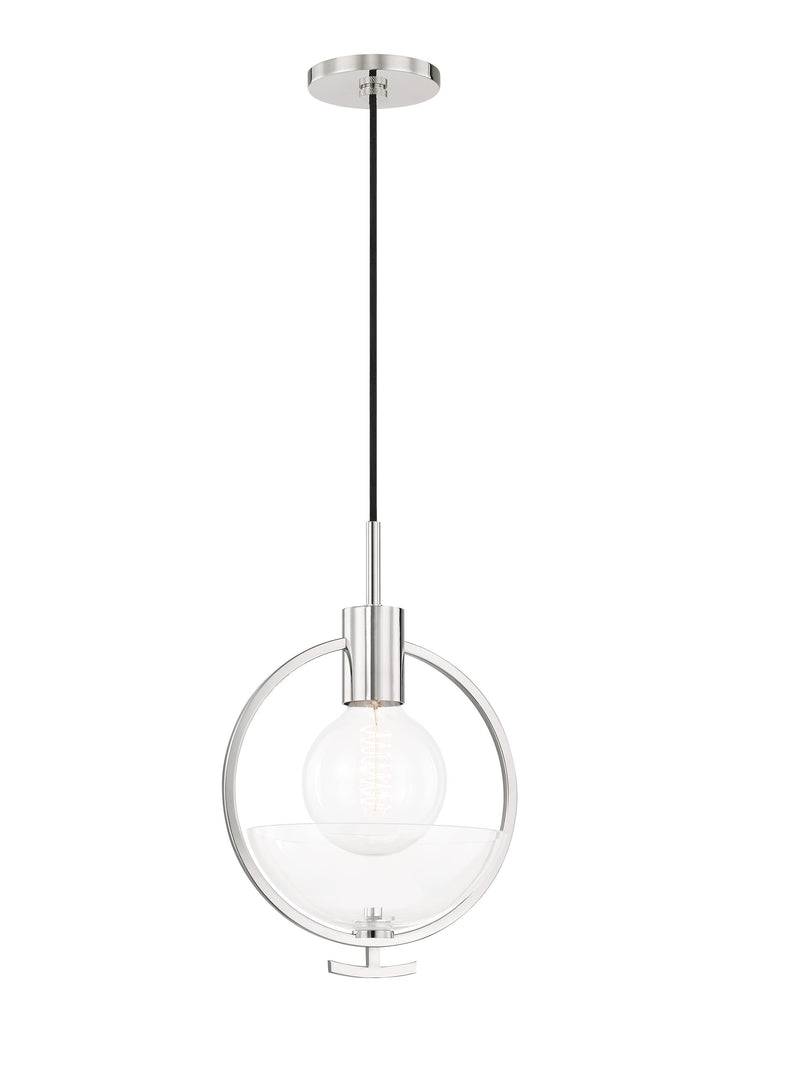 Lighting - Pendant Ringo 1 Light Pendant // Polished Nickel 