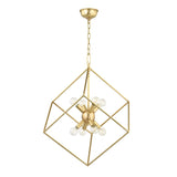 Lighting - Pendant Roundout 8 Light Pendant // Aged Brass 