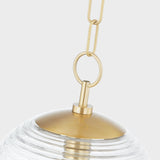 Lighting - Pendant Sara 1 Light Pendant // Aged Brass // Large 