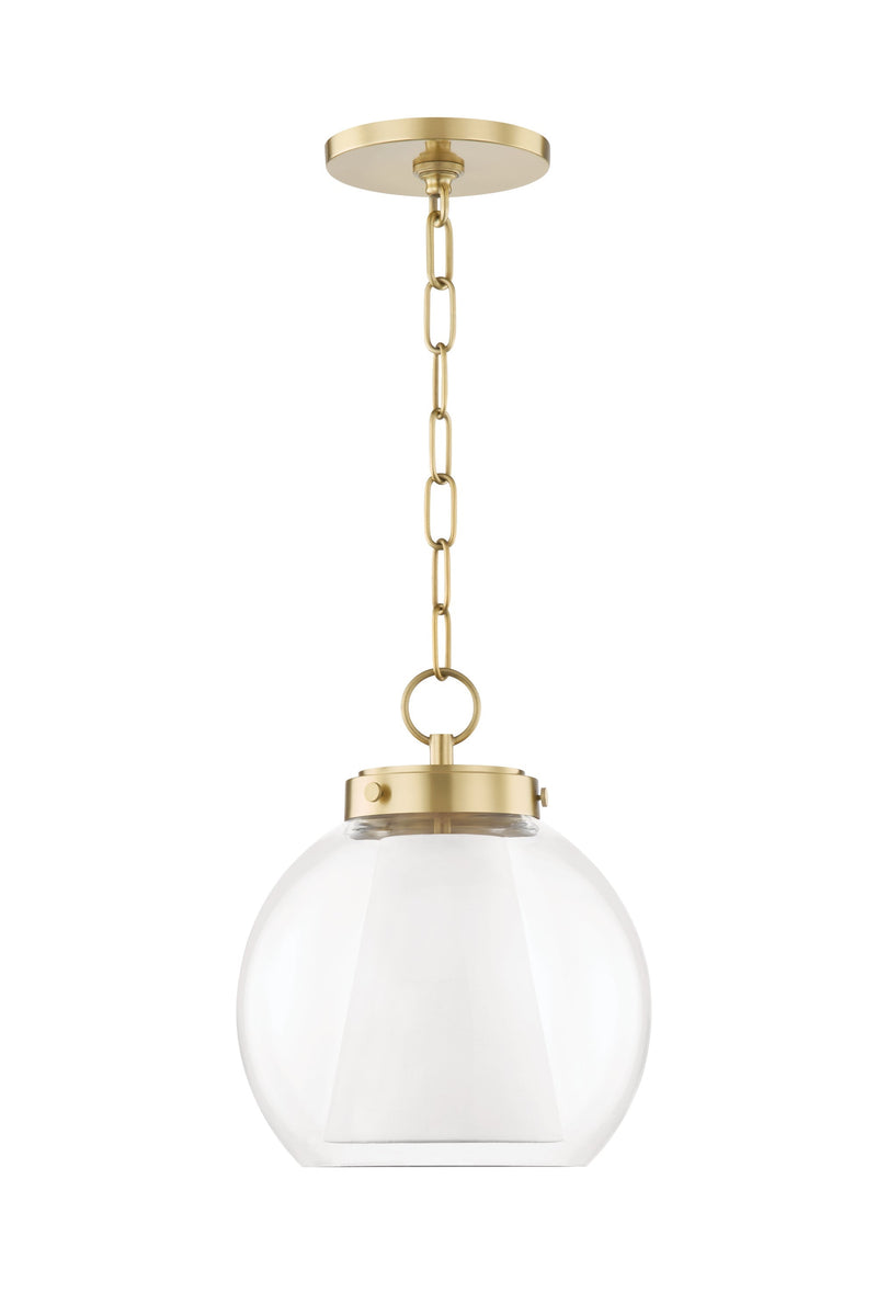 Lighting - Pendant Sasha 1 Light Small Pendant // Aged Brass 