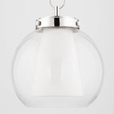 Lighting - Pendant Sasha 1 Light Small Pendant // Polished Nickel 