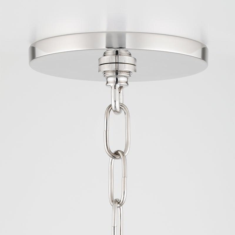 Lighting - Pendant Sasha 1 Light Small Pendant // Polished Nickel 