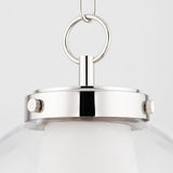 Lighting - Pendant Sasha 1 Light Small Pendant // Polished Nickel 