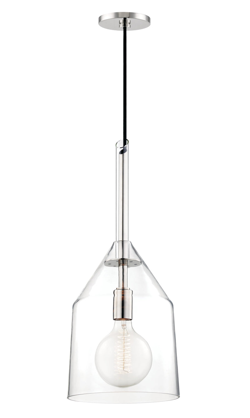 Lighting - Pendant Sloan 1 Light Large Pendant // Polished Nickel 