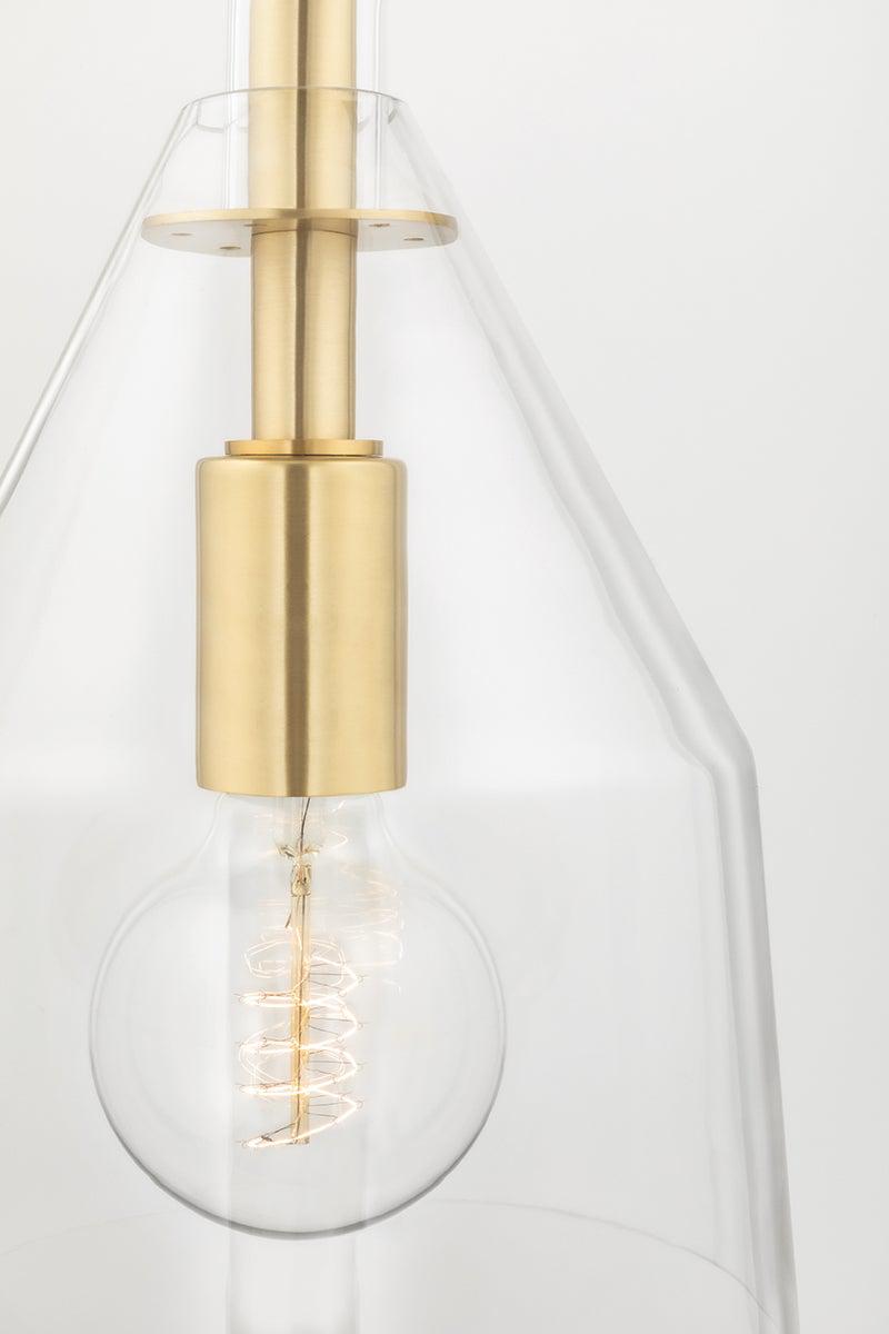 Lighting - Pendant Sloan 1 Light Small Pendant // Aged Brass 