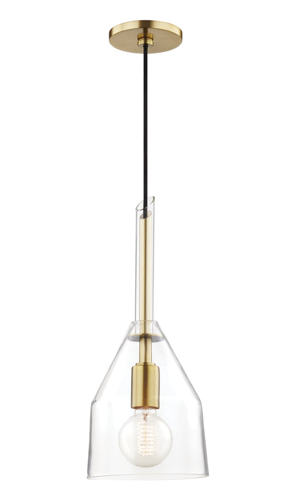 Lighting - Pendant Sloan 1 Light Small Pendant // Aged Brass 