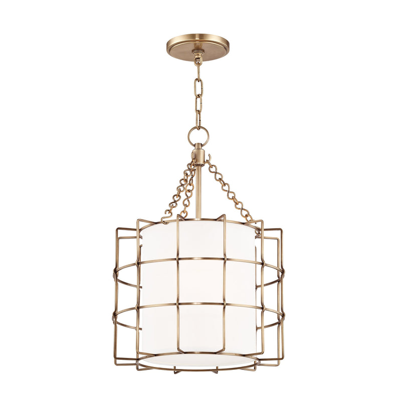 Lighting - Pendant Sovereign 2 Light Pendant // Aged Brass 