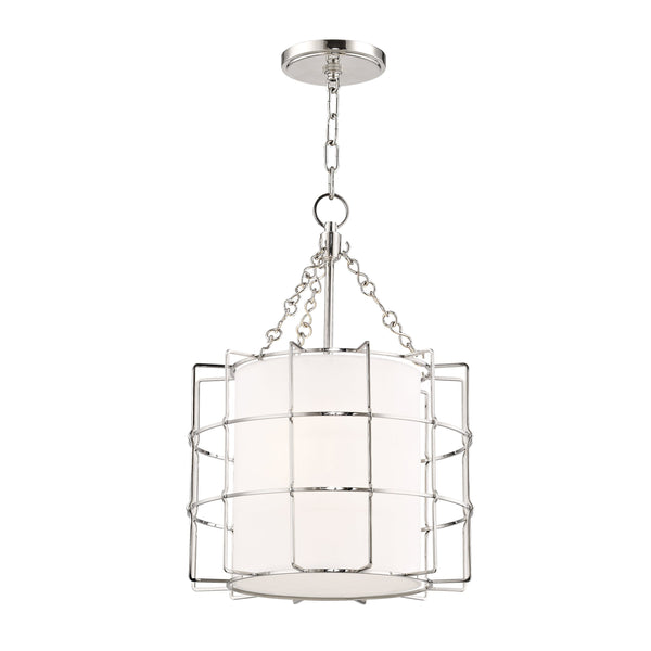 Lighting - Pendant Sovereign 2 Light Pendant // Polished Nickel 