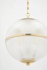 Lighting - Pendant Sphere No. 3 1 Light Large Pendant // Aged Brass 