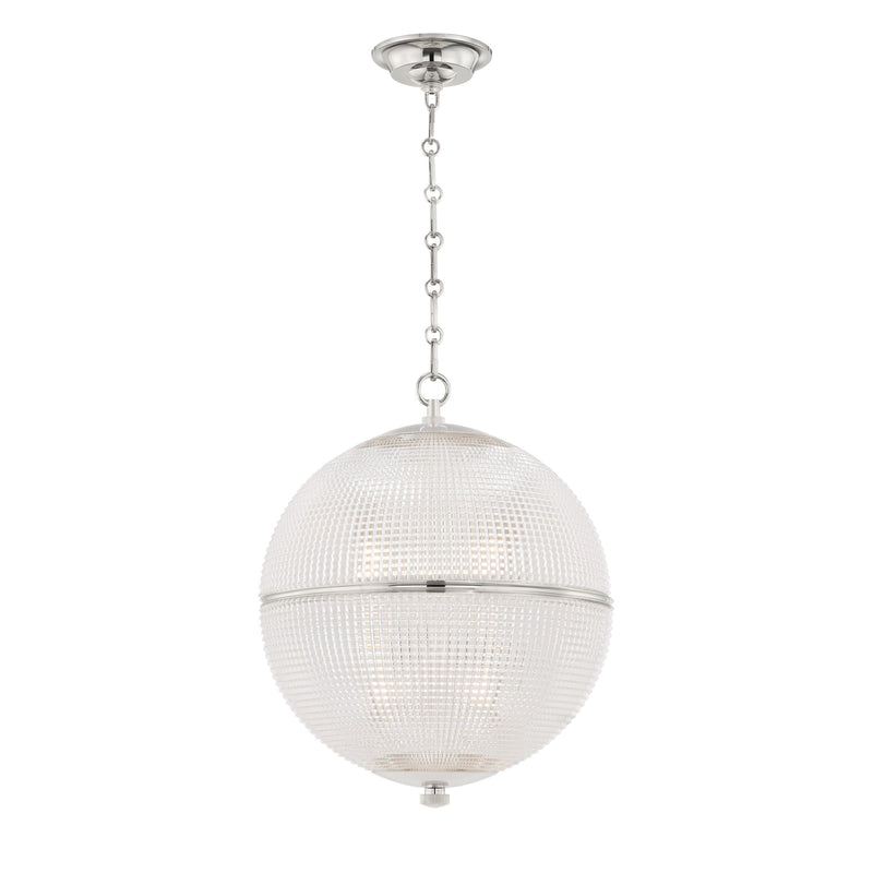 Lighting - Pendant Sphere No. 3 1 Light Large Pendant // Polished Nickel 