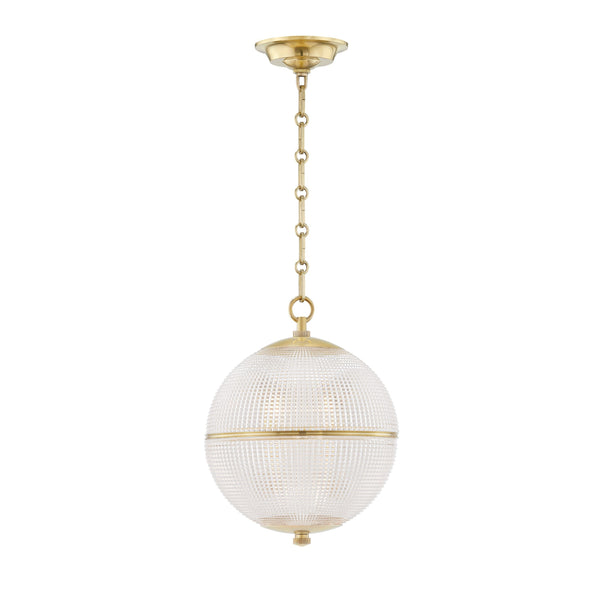 Lighting - Pendant Sphere No. 3 1 Light Small Pendant // Aged Brass 