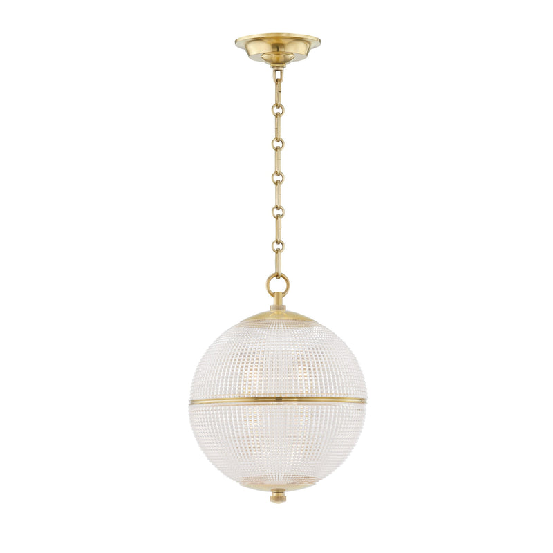 Lighting - Pendant Sphere No. 3 1 Light Small Pendant // Aged Brass 